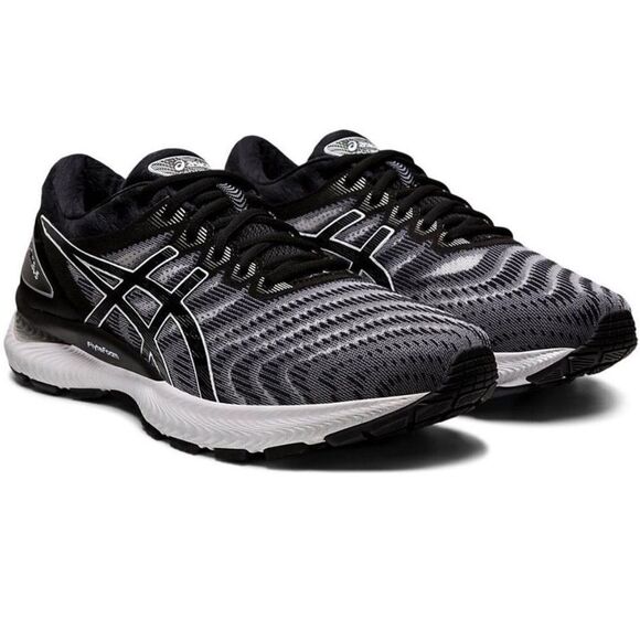 Asics GEL Nimbus 22 Black White Silver 10.5 US 42.5 EUR Mint condition - Picture 1 of 4